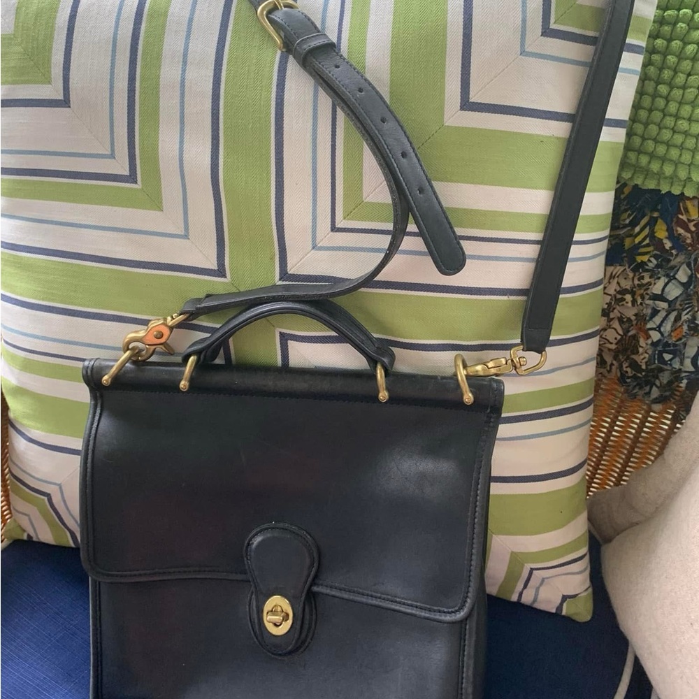 Coach Black Leather Crossbody Bag